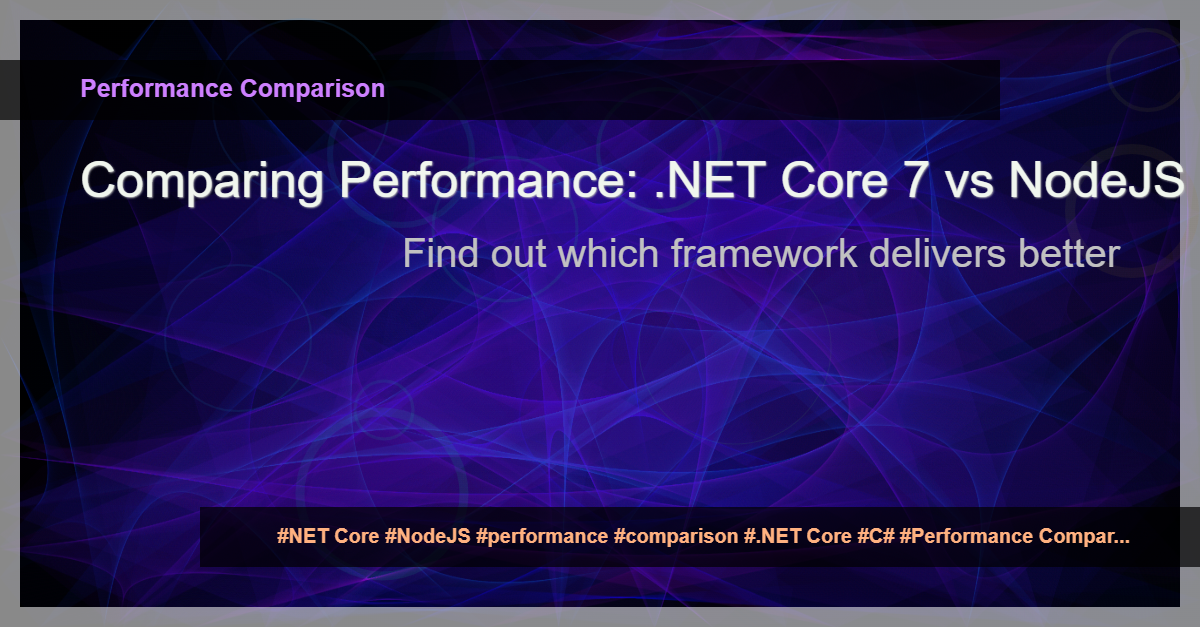 Read more about the article Is .NET Core 7 faster than NodeJS?